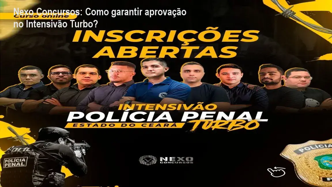 Imagem do curso Intensivão Turbo Polícia Penal do Ceará da Nexo Concursos mostrando cronograma estratégico