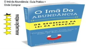 Capa do e‑book O Imã da Abundância destacando técnicas de lei da atração e oferta promocional