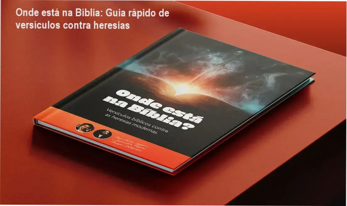 Capa do eBook Onde está na Bíblia mostrando versículos para debates apologéticos católicos