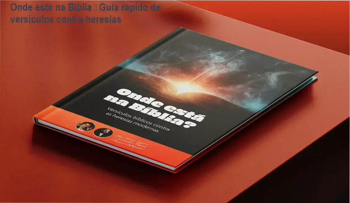 Capa do eBook Onde está na Bíblia mostrando versículos para debates apologéticos católicos