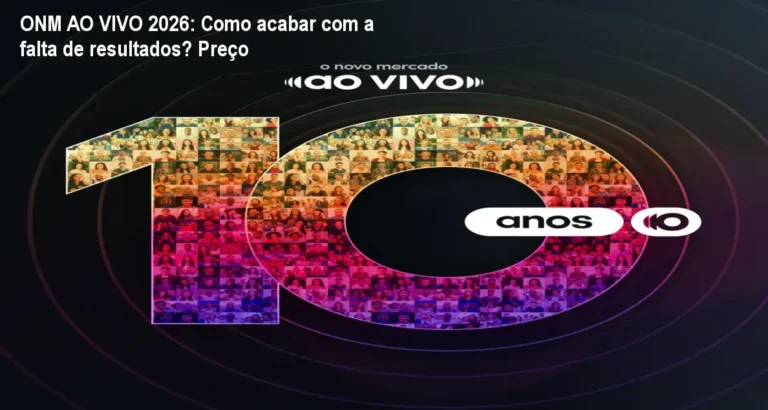 Imagem do evento ONM AO VIVO 2026, destaque para networking e palestras de marketing digital em São Paulo
