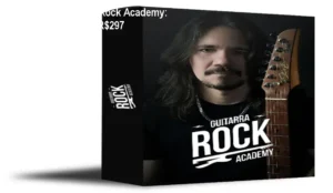 Imagem do curso Guitarra Rock Academy de Ozielzinho mostrando um guitarrista praticando solos de rock e evoluindo a técnica