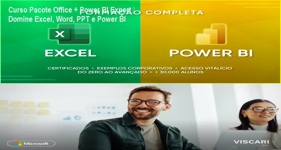 Curso Pacote Office + Power BI Expert – Domine Excel, Word, PPT e Power BI
