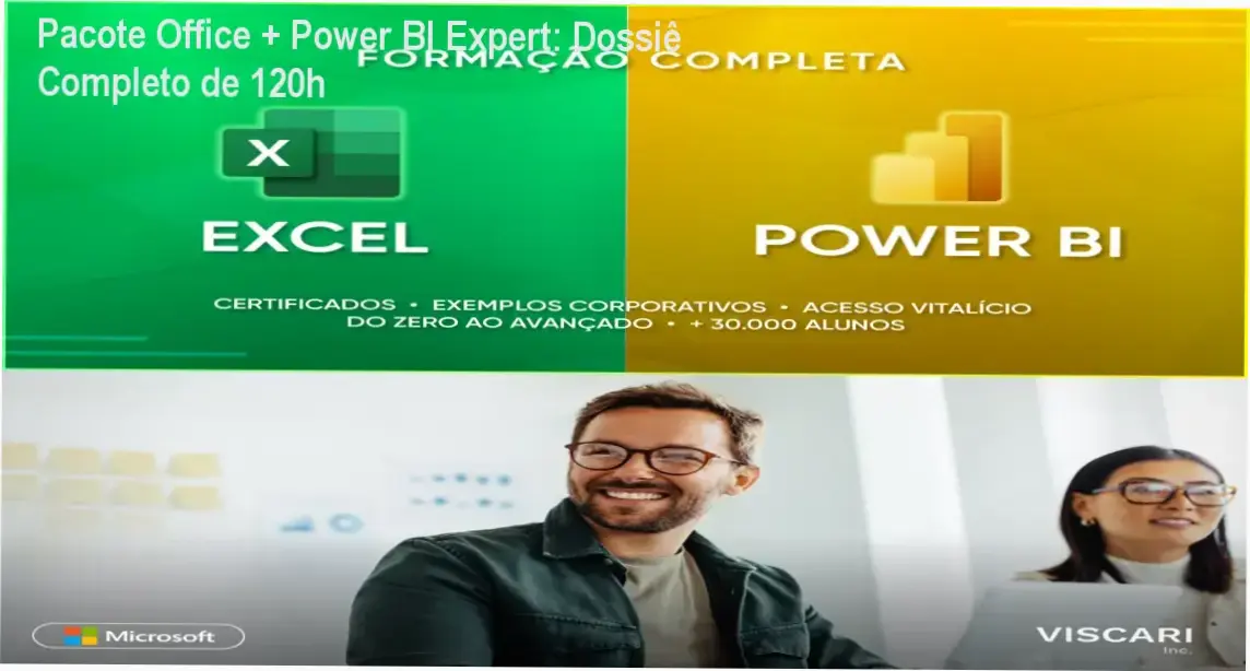 Pacote Office + Power BI Expert de Victor – módulos, aulas e conteúdo programático detalhado
