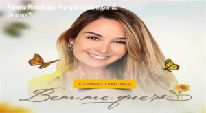 Pamela Magalhães apresentando o curso Bem Me Quero para mulheres que buscam autoconfiança
