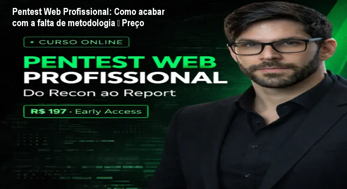 Instrutor Geraldo Alcântara explicando a metodologia RMTER em pentest web profissional