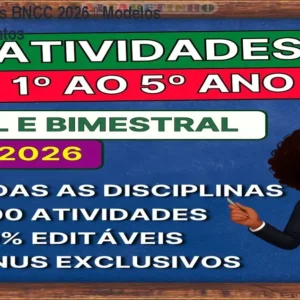 Planejamentos BNCC 2026 – Modelos editáveis prontos