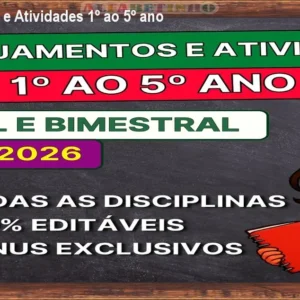 Planejamentos e Atividades 1º ao 5º ano - BNCC 2026