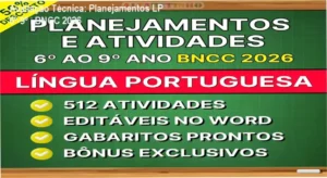 Exemplo de planejamento editável de Língua Portuguesa alinhado à BNCC 2026