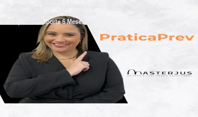 Imagem do curso PráticaPrev mostrando a professora Priscila Machado explicando cálculos previdenciários reais