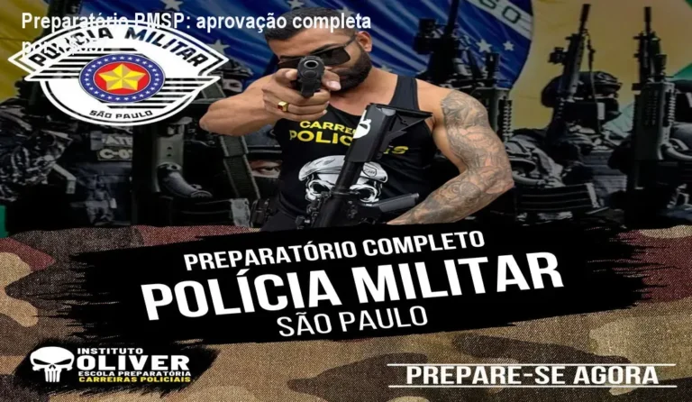 Imagem do curso Preparatório Completo PMSP do Instituto Óliver mostrando aulas, simulados e apoio para aprovação no concurso policial