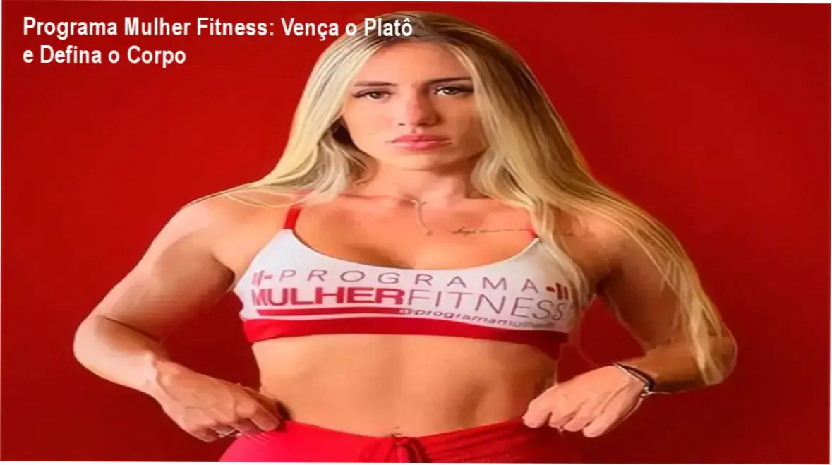 Tela do aplicativo Programa Mulher Fitness mostrando treinos para glúteos e plano alimentar