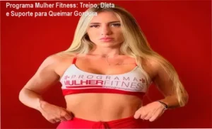 Tela do aplicativo Programa Mulher Fitness mostrando plano de treino e dieta para mulheres