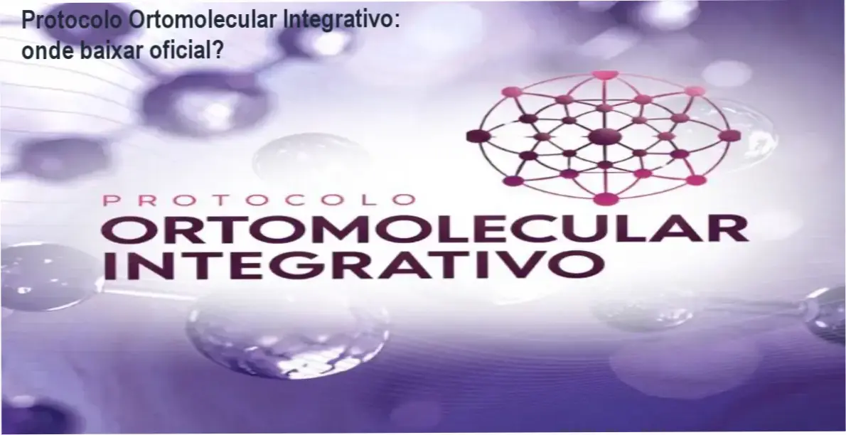 Captura de tela mostrando a página oficial de download do Protocolo Ortomolecular Integrativo