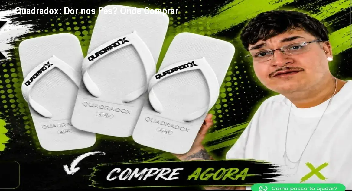Quadradox: Dor nos Pés? Onde Comprar