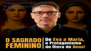 Capa do curso O Sagrado Feminino de Eva a Maria mostrando o protagonismo do útero de Deus