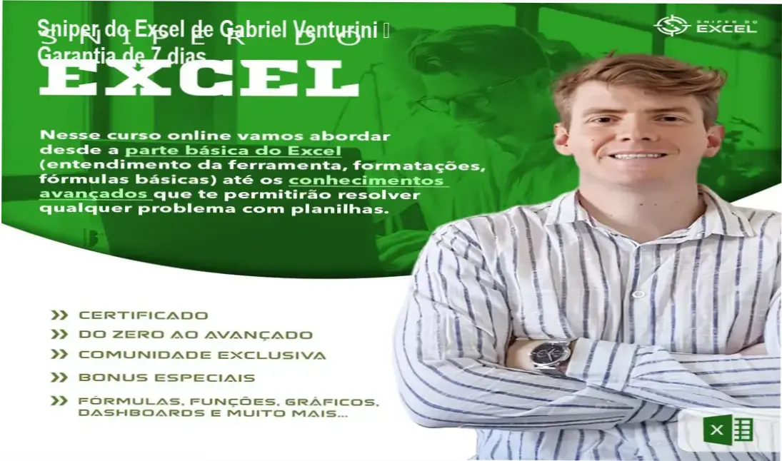 Sniper do Excel de Gabriel Venturini – compra segura e acesso oficial