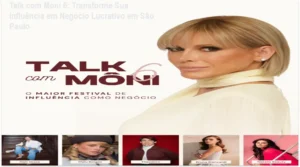 Imagem do evento Talk com Moni 6 mostrando participantes em networking de alto nível em São Paulo