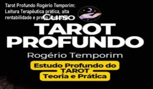 Imagem do curso Tarot Profundo de Rogério Temporim mostrando aula prática de leitura terapêutica