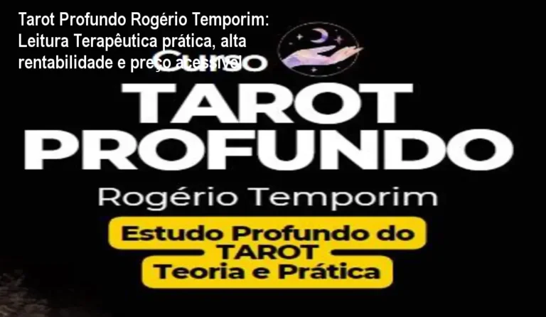 Imagem do curso Tarot Profundo de Rogério Temporim mostrando aula prática de leitura terapêutica