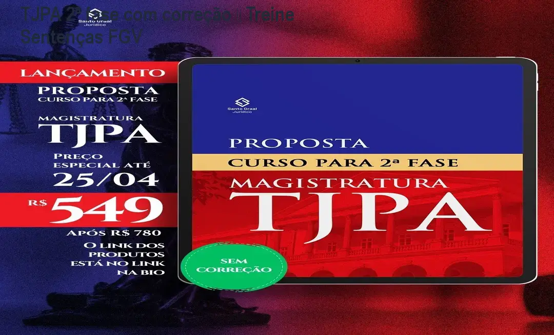 TJPA 2ª fase com correção – Treine Sentenças FGV