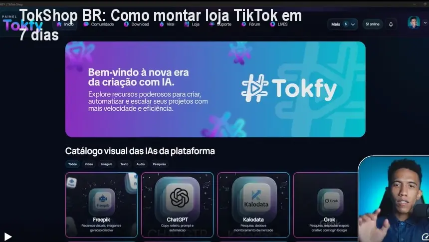 TokShop BR: Como montar loja TikTok em 7 dias