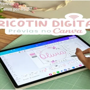 Tricotin Digital: Pré‑vias Profissionais no Canva por R$357