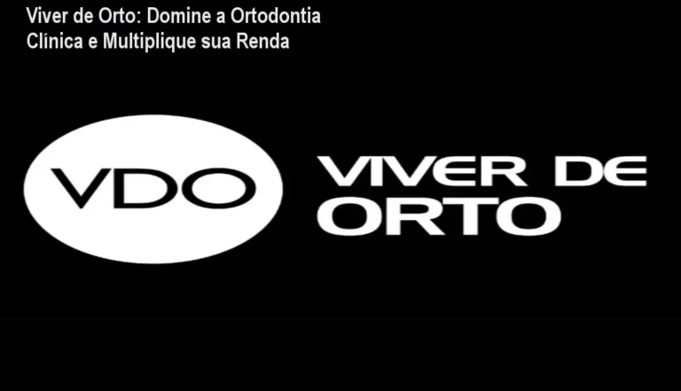 Captura da página do curso Viver de Orto mostrando aulas práticas e método Mapa da Clareza Ortodôntica