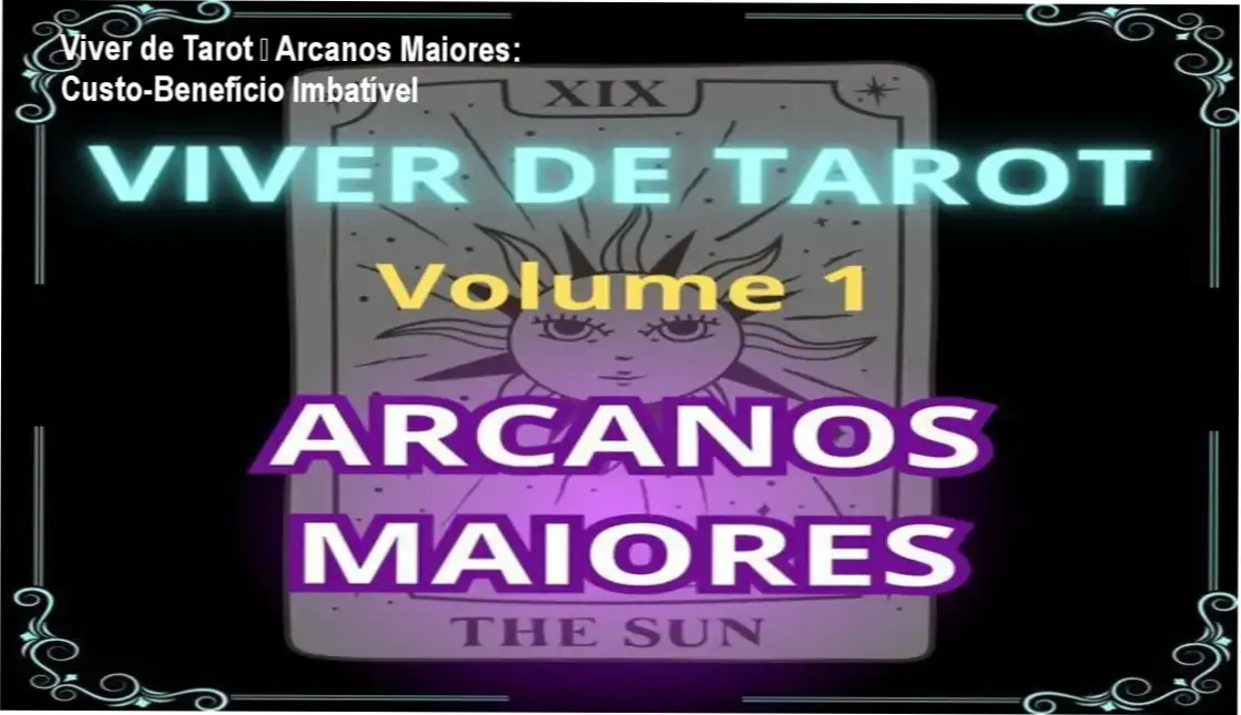 Viver de Tarot – Arcanos Maiores, garantia de 7 dias e reembolso