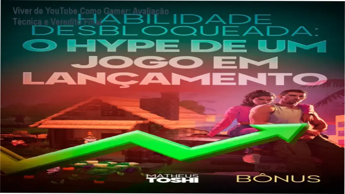 Captura de tela do curso Viver de YouTube Como Gamer mostrando módulos de crescimento no YouTube gamer