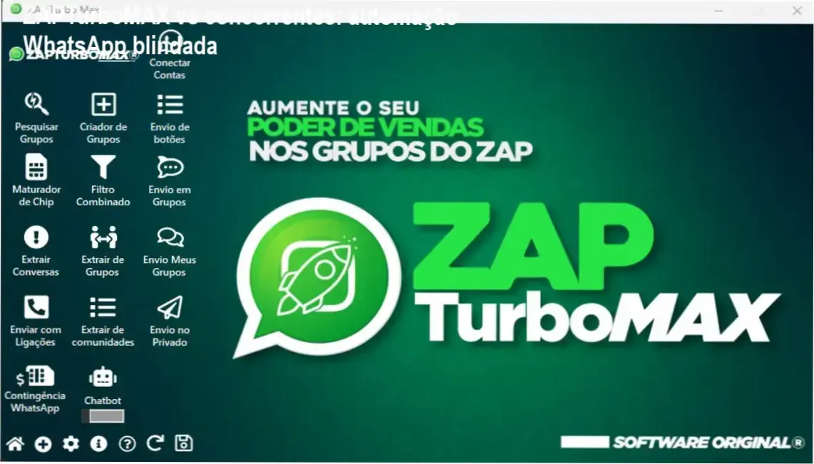 ZAPTurboMAX comparação com concorrentes e alternativas de automação WhatsApp