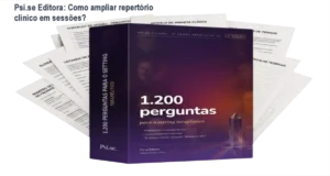 1.200 Perguntas para o Setting Terapêutico Psi.se Editora bastidores e visão interna do conteúdo