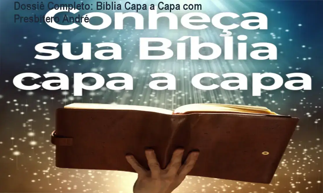 Presbítero André Sanchez mostrando bastidores do curso Conheça Sua Bíblia - Capa a Capa