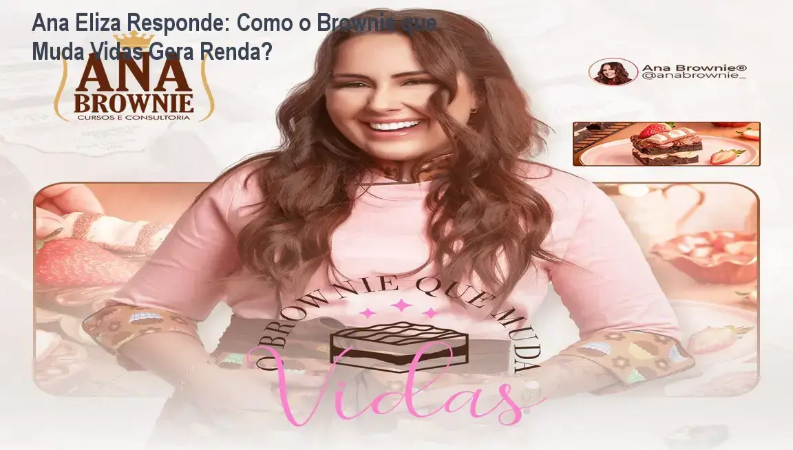 Brownie que Muda Vidas de Ana Eliza mostra bastidores da produção e funcionamento do curso para iniciantes