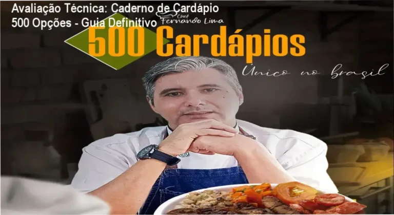 Avaliação Técnica: Caderno de Cardápio 500 Opções – Guia Definitivo