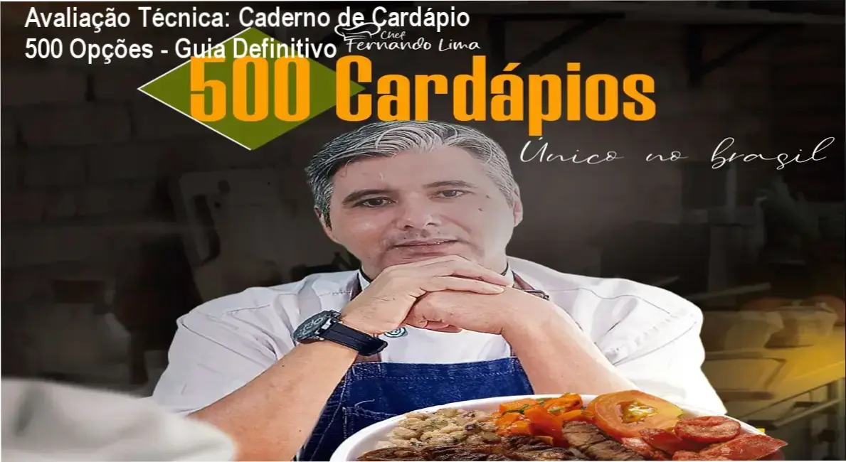 Caderno de Cardápio 500 Opções - Solução prática para restaurantes e marmitarias