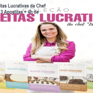 Coleção Receitas Lucrativas da Chef Ísis Alvarez | 13 Apostilas + 4h de Vídeo