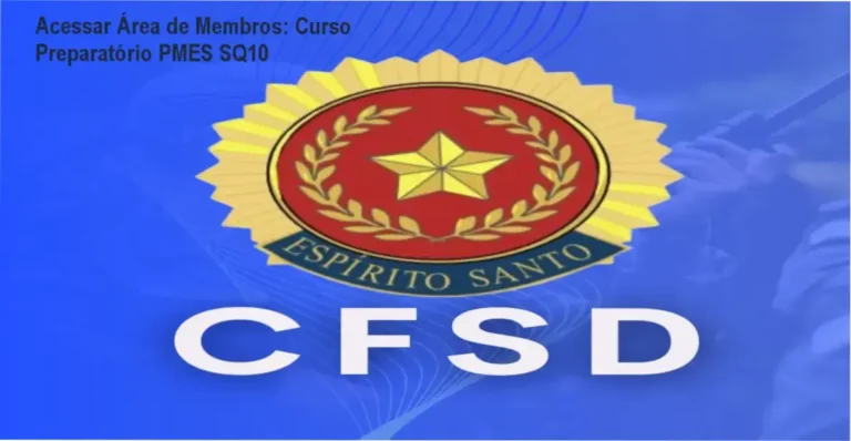 Acessar Área de Membros: Curso Preparatório PMES SQ10