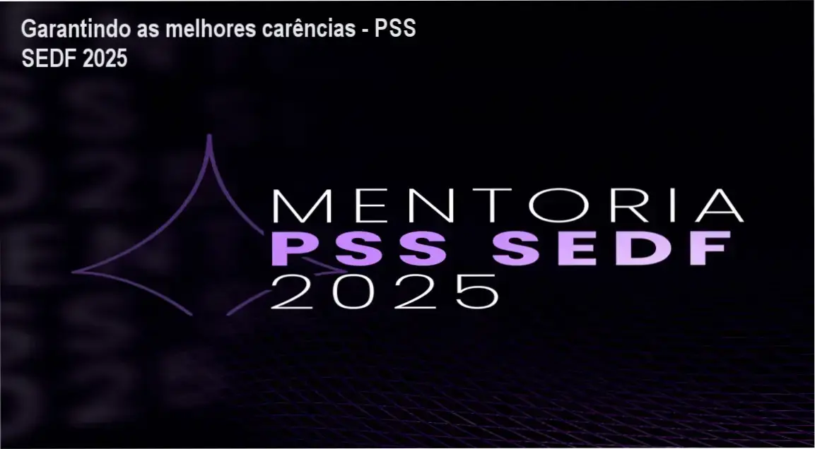Prof. Carlinhos Costa e William Dornela revelando estratégias exclusivas do Garantindo as melhores carências - PSS SEDF 2025