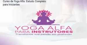 Curso de Yoga Alfa - Bastidores da plataforma educacional com método online integrado.
