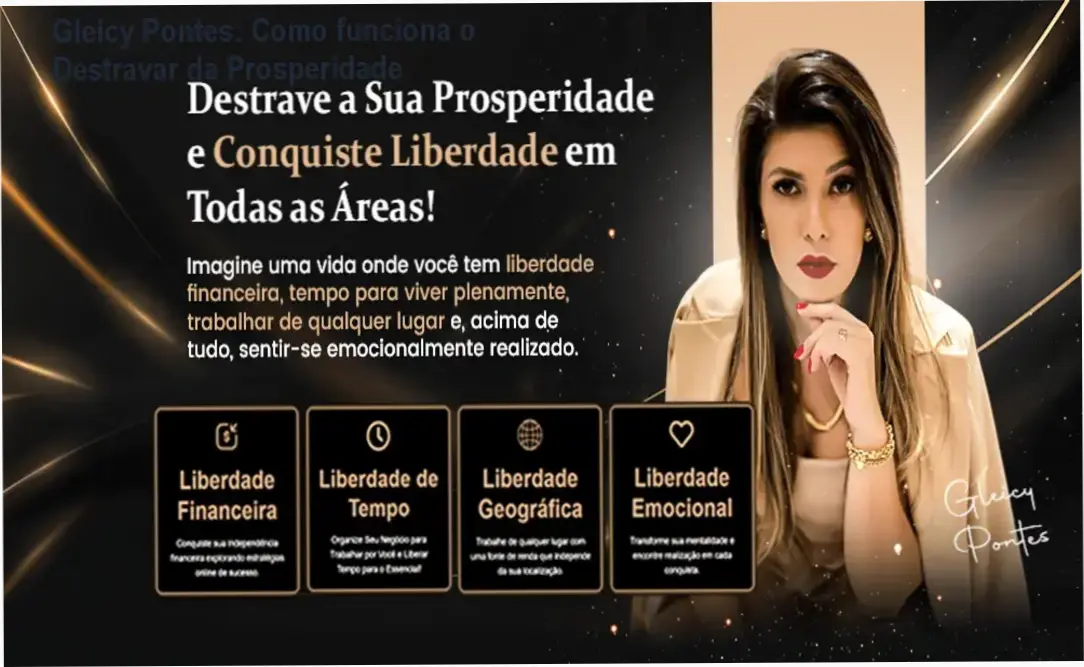 Destravar da Prosperidade Gleicy Pontes bastidores e funcionamento interno do curso