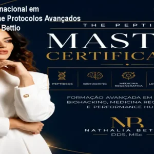 Certificação Internacional em Peptídeos: Domine Protocolos Avançados com Dra Nathalia Bettio