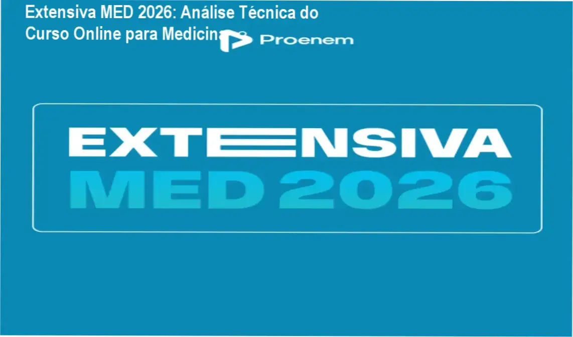 Extensiva MED 2026 por dentro: Como funciona a plataforma e a estrutura das aulas