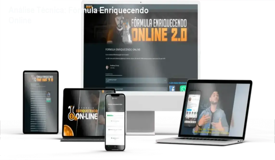 Fórmula Enriquecendo Online com detalhes do Método T.O.M e acesso multiplataforma