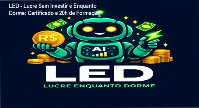 LED – Lucre Sem Investir e Enquanto Dorme: Certificado e 20h de Formação