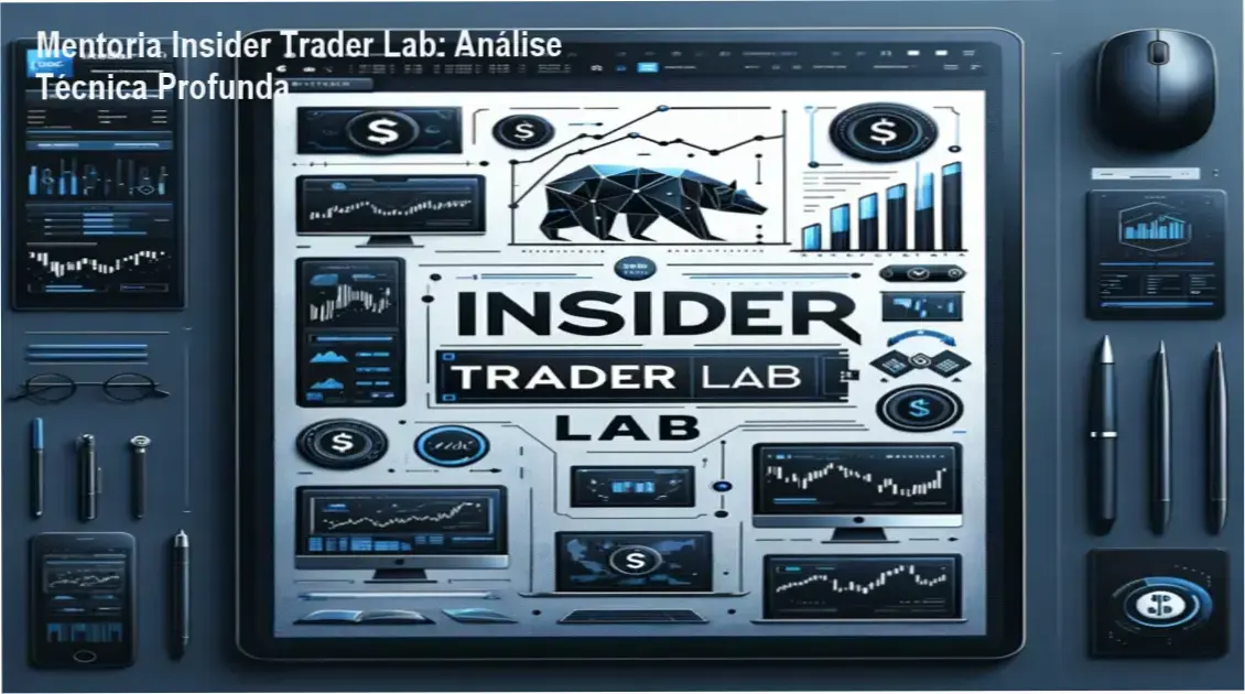 Análise de mercado com gráficos e ferramentas da Mentoria Insider Trader Lab