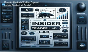 Capa da mentoria Insider Trader Lab de Wyllian Capucci com gráfico de fluxo de ordens