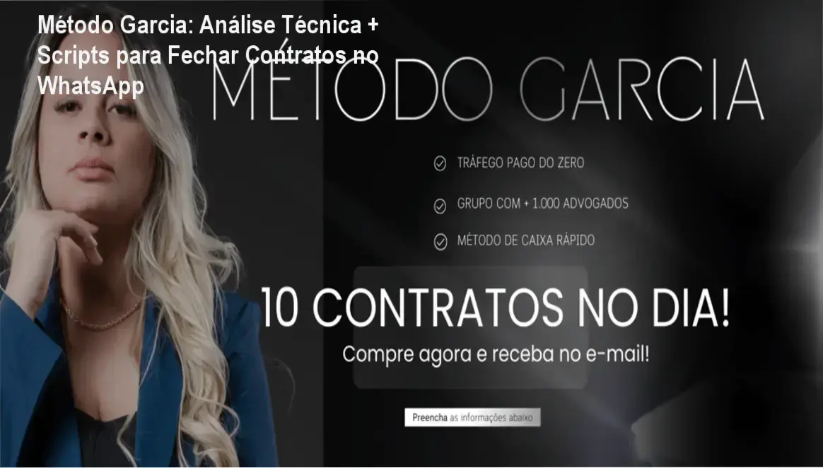 Jéssica Garcia ensinando estratégias do Método Garcia para fechamento de contratos no WhatsApp