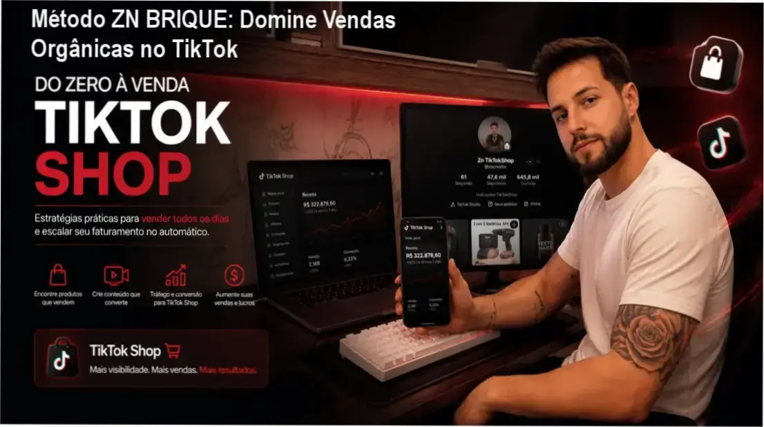 Método ZN BRIQUE - Bastidores do funcionamento e estratégias internas de tráfego orgânico no TikTok