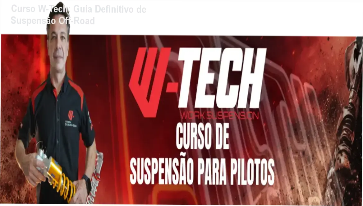 Regulagem de Suspensão para pilotos - Curso W-Tech / Alex Crepaldi + Bastidores e Funcionamento
